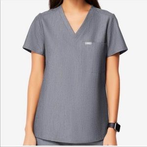 Figs grey scrub top
